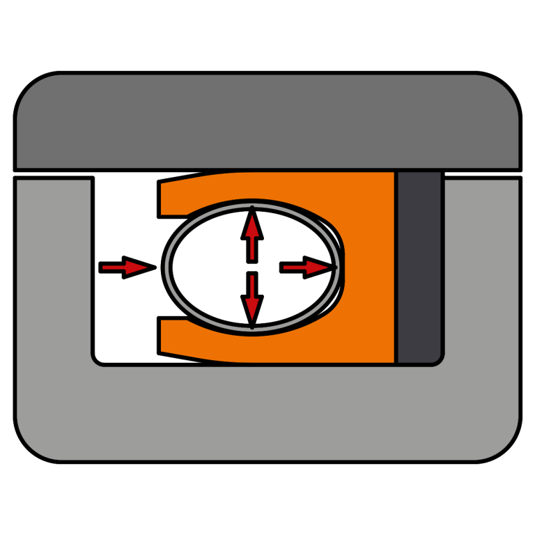 Einfacher Stützring / Single backup ring